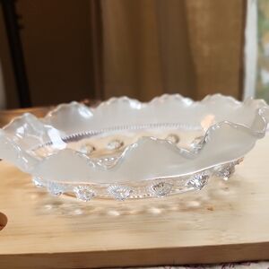 Vintage Glass Candy Dish